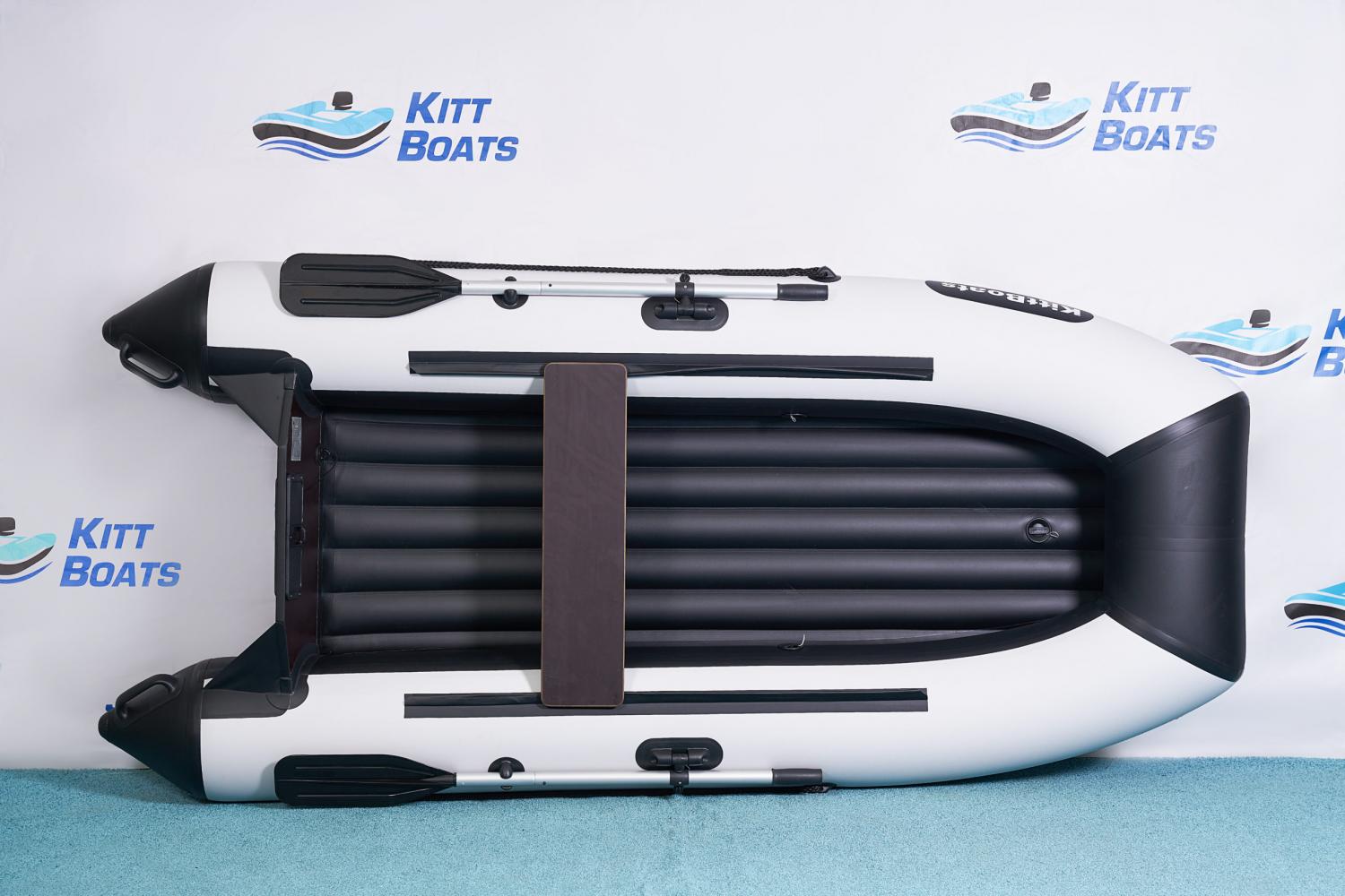 Купить лодку ПВХ под мотор Kitt Boats 270 НДНД + интерцептор в Воронеже дешево